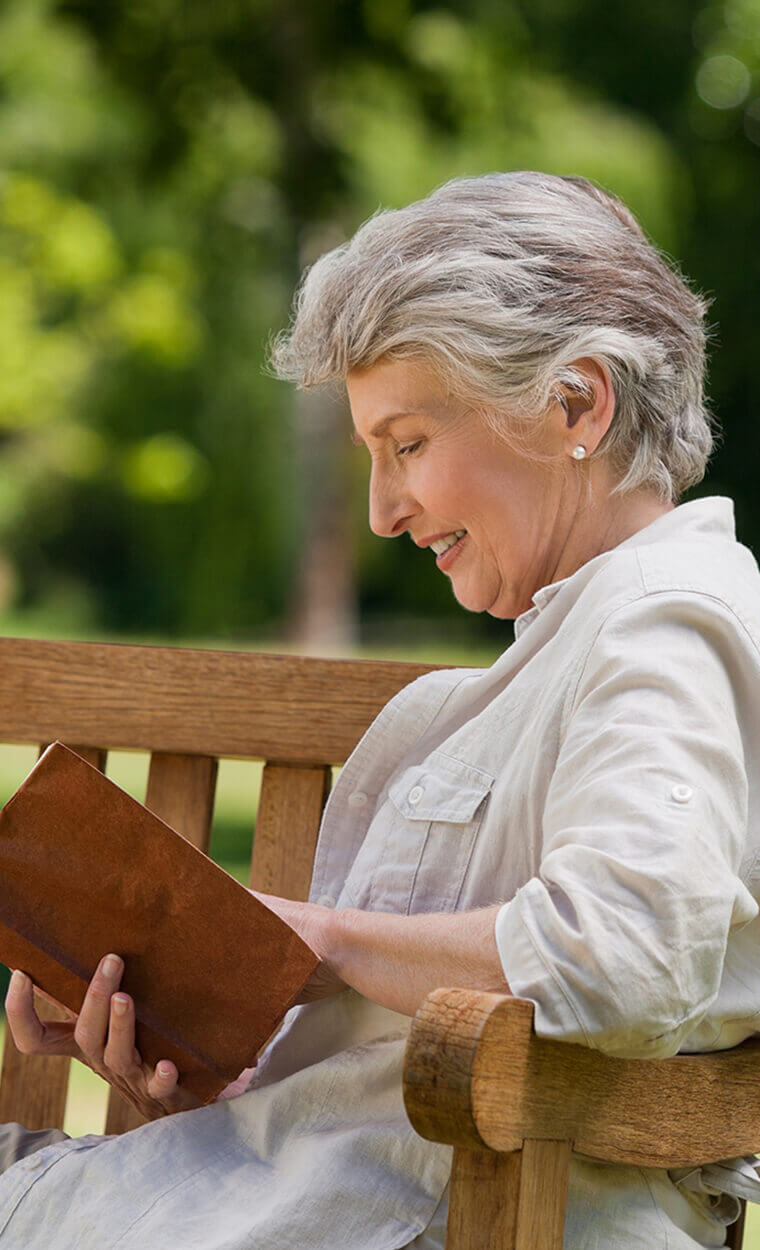 woman reading