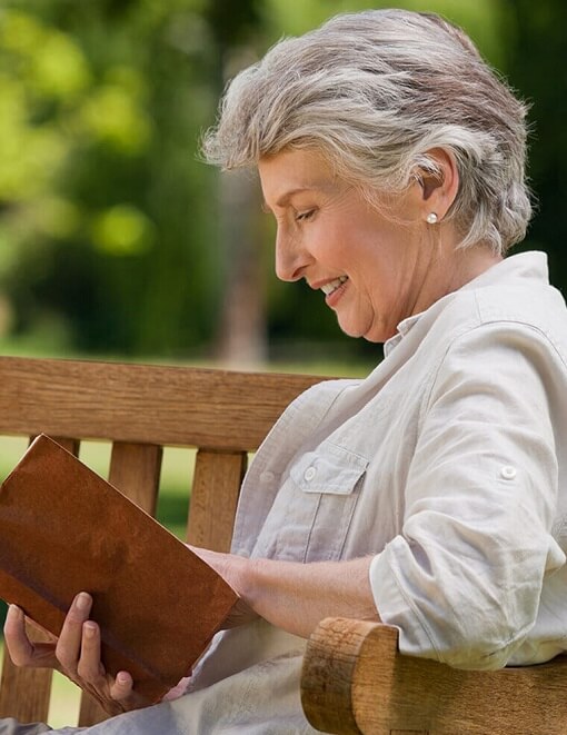 woman reading